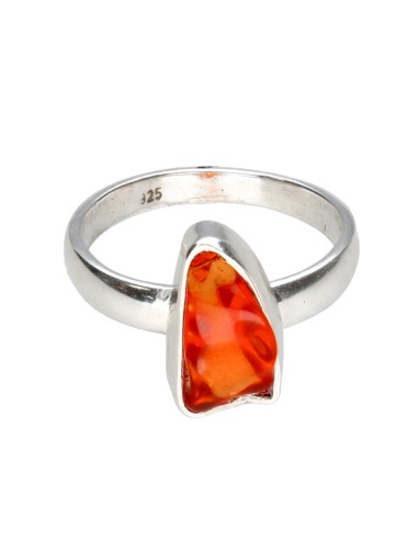 Fire Opal Ring in 925 Sterling Silver...