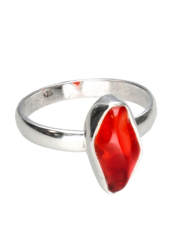 Anillo de Ópalo Fuego en Plata de Ley...