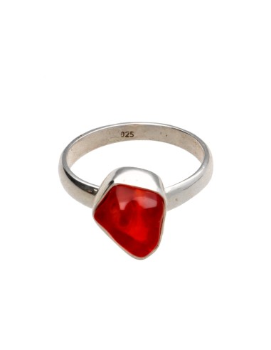 Bague en argent 925 avec opale de feu...
