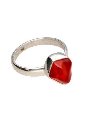 Fire Opal Ring in 925 Sterling Silver...