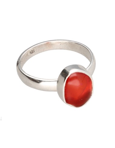 Anillo de Ópalo Fuego en Plata de Ley...