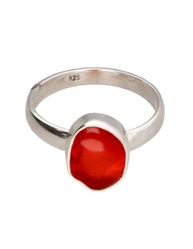 Bague en argent 925 avec opale de feu...