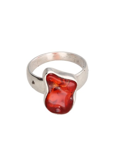 Anillo de Ópalo Fuego en Plata de Ley...