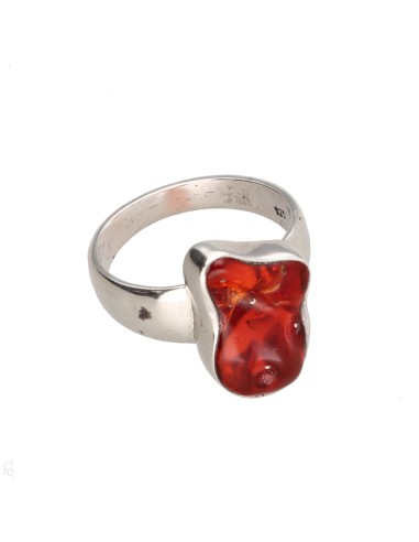 Bague en argent 925 avec opale de feu...
