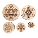 Base de altar circular Metatron 15cm