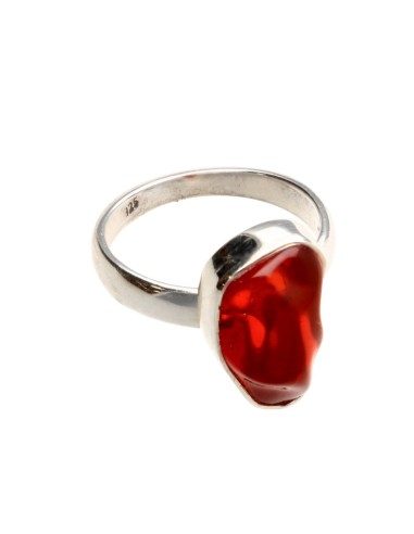 Fire Opal Ring in 925 Sterling Silver...