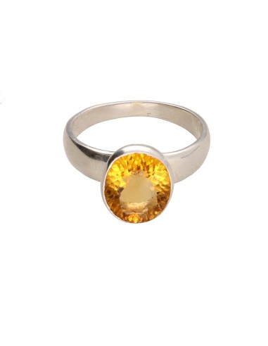 Anello di Citrino in Argento Sterling...