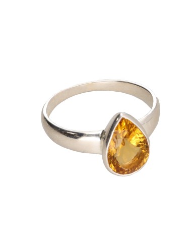 Anillo de Citrino en Plata de Ley 925...