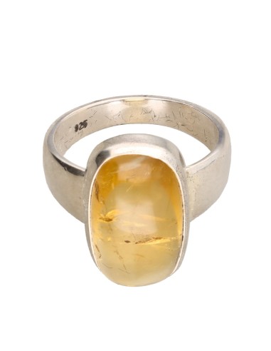 Bague en argent 925 avec citrine (13Q)