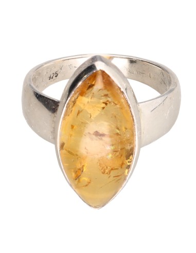 Anillo de Citrino en Plata de Ley 925...