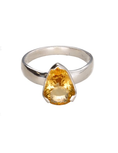 Anillo de Citrino en Plata de Ley 925...