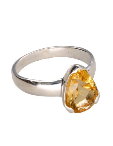 Anillo de Citrino en Plata de Ley 925...