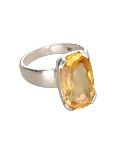 Bague en argent 925 avec citrine (20Q)