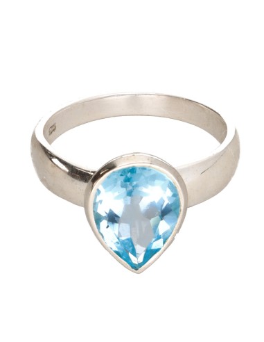 Bague en argent 925 Topaze (24Q)