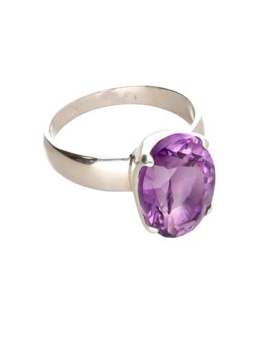 Amethyst Ring in 925 Sterling Silver...