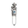 Pendentif en argent 925 représentant un dragon de Gotland avec topaze