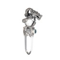 Gotland Dragon with Topaz Pendant in Sterling Silver 925