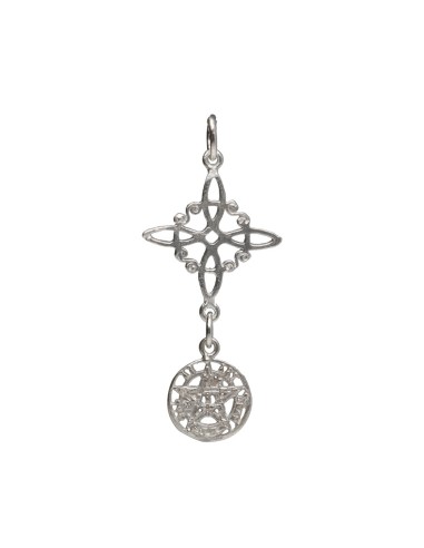 Petit pendentif en argent 925 avec...