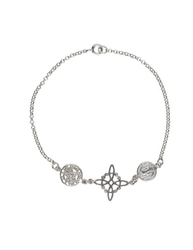 Pulsera Tripla Protezione in Argento...