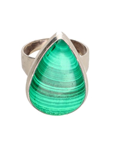 Anello di Malachite in Argento...