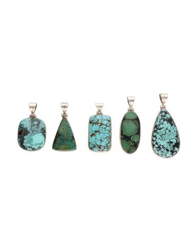 Random Tibetan Turquoise Pendant in...