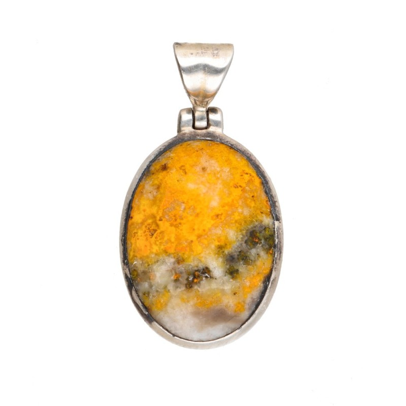 Ciondolo in Giada Ape Casuale in Argento Sterling 925