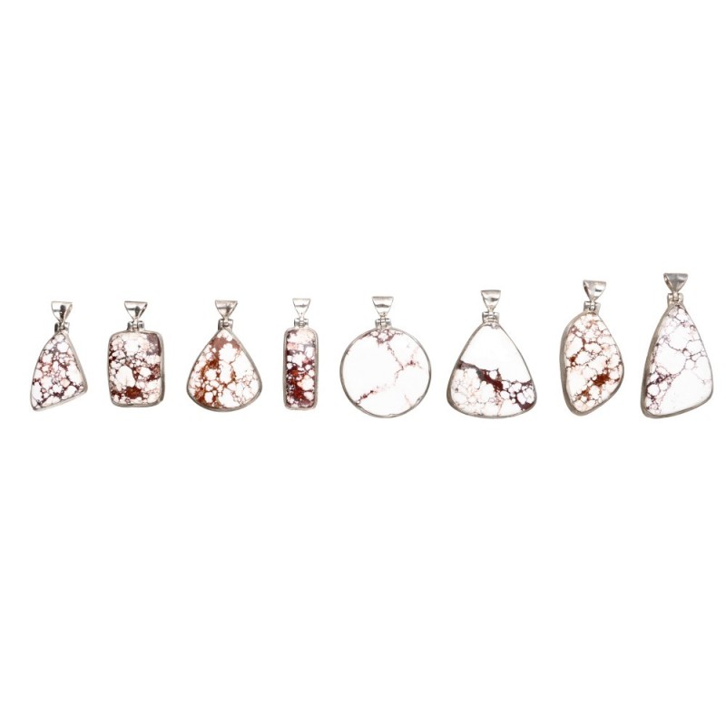 Ciondolo in Giada Cavallo Selvaggio Casuale in Argento Sterling 925
