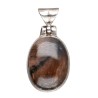 Random Qhiastolite Pendant in Sterling Silver 925