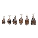 Random Qhiastolite Pendant in Sterling Silver 925