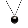 Pingente de shungite com pérola da Carélia