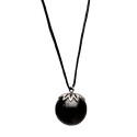 Pingente de shungite com pérola da Carélia