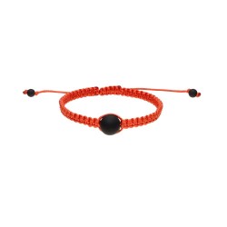 Bracciale Shambala in Shungite Filo Rosso
