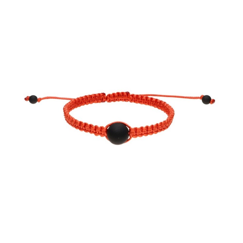 Bracciale Shambala in Shungite Filo Rosso