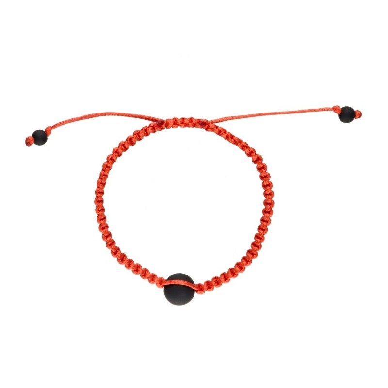Bracciale Shambala in Shungite Filo Rosso
