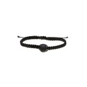 Pulsera Shambala de Shungit Cuerda Negra