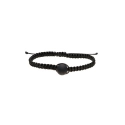 Bracciale Shambala in Shungite con Corda Nera