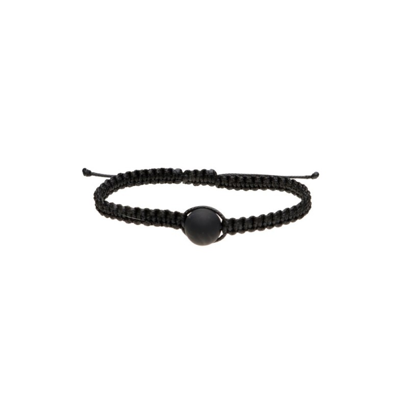 Bracciale Shambala in Shungite con Corda Nera