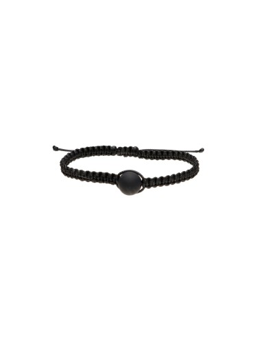 Pulsera Shambala de Shungit Cuerda Negra