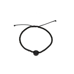 Bracciale Shambala in Shungite con Corda Nera