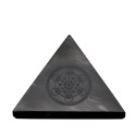 Piramide di Shungite Lucidata con Metatron 7x7cm