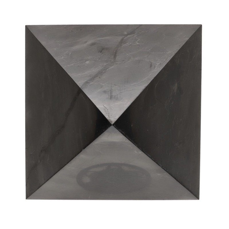 Piramide di Shungite Lucidata con Metatron 10x10cm