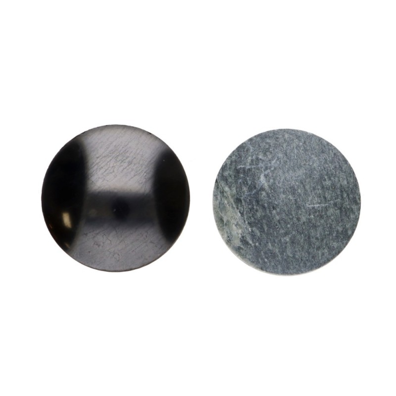 Coppia di Armonizzatori Lente di Shungite e Tulikivi
