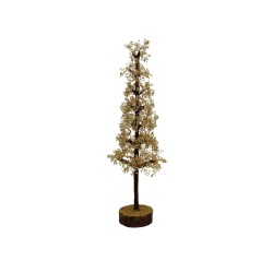 Albero di Citrino Grande con Base in Legno