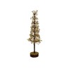 Grand arbre en citrine avec base en bois