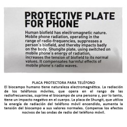 Piastra adesiva di Shungite rettangolare opaca