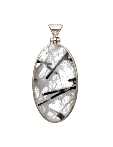 Pendentif en argent 925 avec quartz...