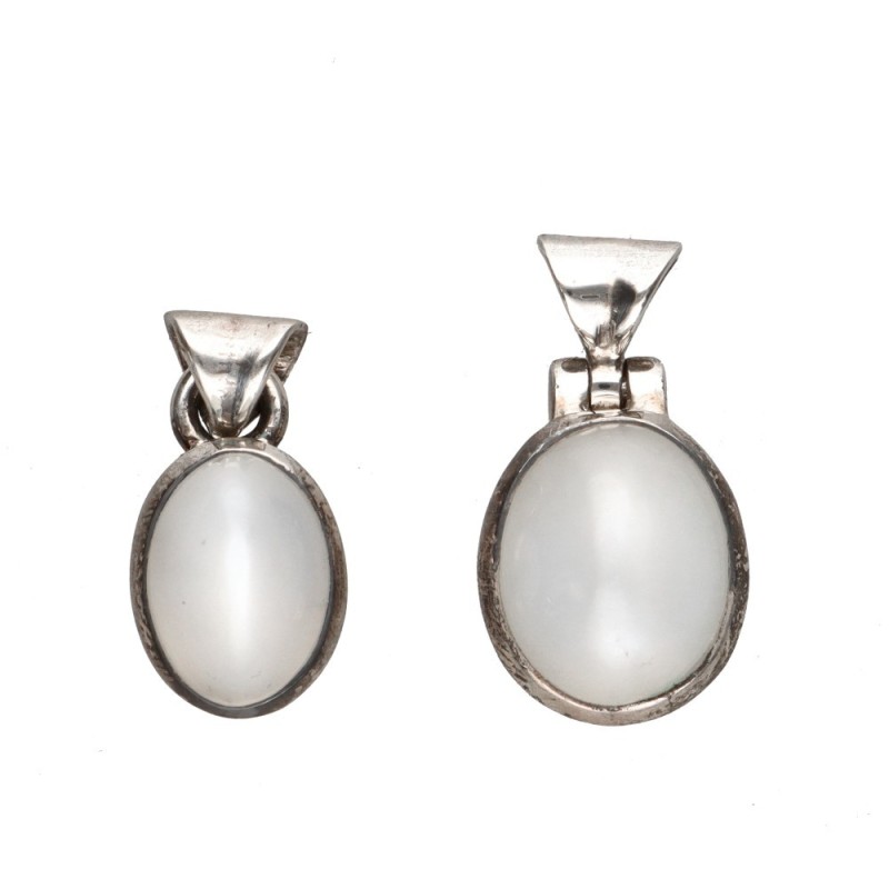Pendente in Adularia Casuale in Argento Sterling 925