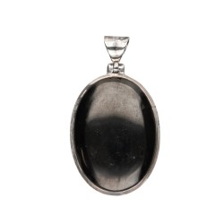 Pendente in Shungite Casual in Argento Sterling 925