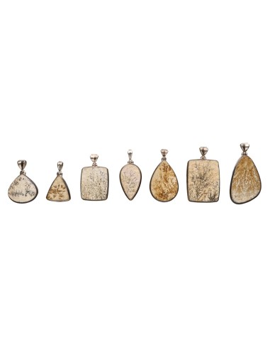 Pendentif Psilomelana dendritique...