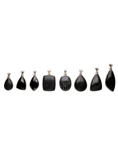 Pendentif Psilomelana Random en...